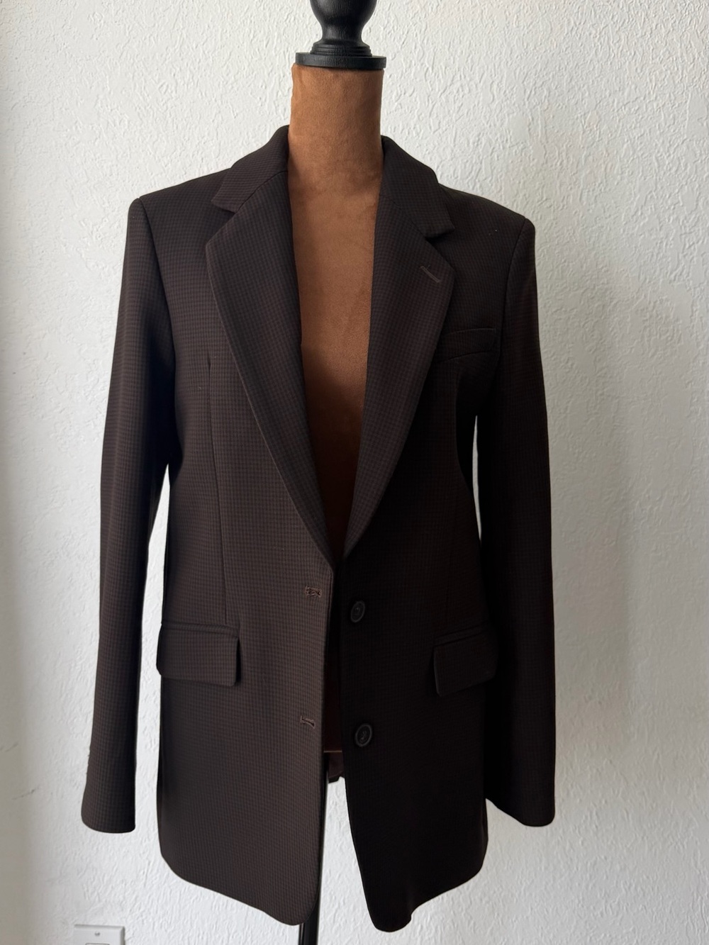 Aritzia Women's Dark Brown Tailored Blazer